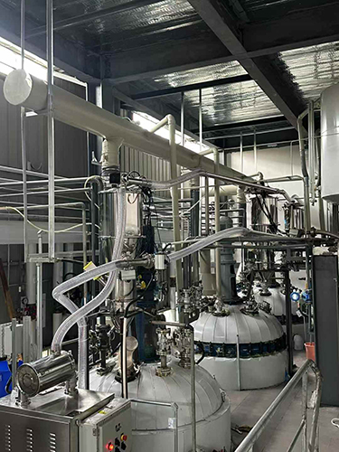 无尘投料-真空输送安装完毕