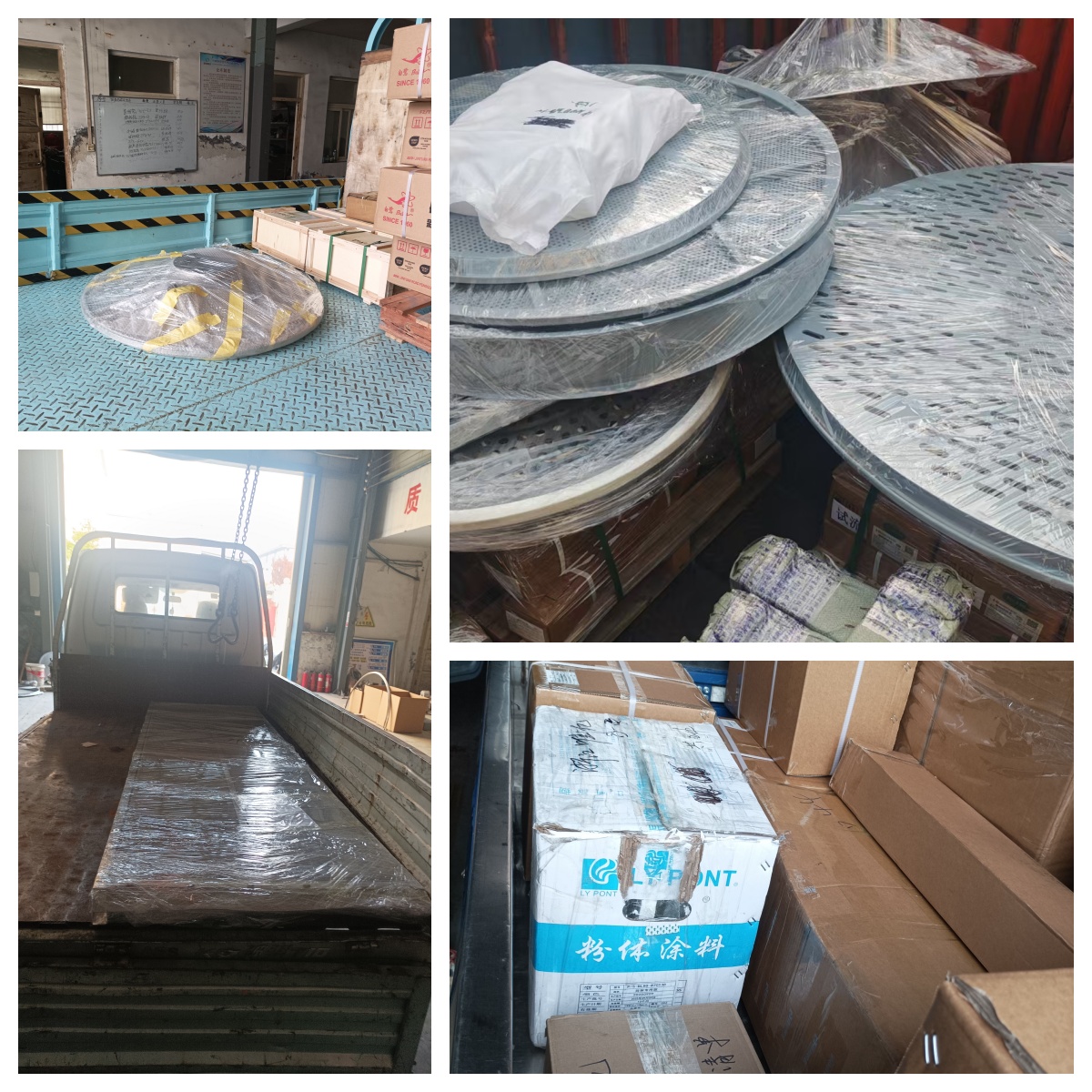 旋振筛大帽、筛框、筛板、直线筛网架、换能器、电源箱等全部发货